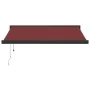 Automatic retractable awning burgundy 350x250 cm by , Awnings - Ref: Foro24-3215329, Price: 632,91 €, Discount: %