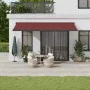 Manual retractable awning burgundy 500x300 cm by , Awnings - Ref: Foro24-3215322, Price: 633,02 €, Discount: %