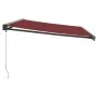 Manual retractable awning burgundy 500x300 cm by , Awnings - Ref: Foro24-3215322, Price: 633,02 €, Discount: %