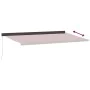 Toldo retráctil manual burdeos 500x300 cm de , Toldos - Ref: Foro24-3215322, Precio: 608,12 €, Descuento: %