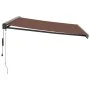 Braune automatisch einziehbare Markise 450x300 cm von , Markisen - Ref: Foro24-3215736, Preis: 723,51 €, Rabatt: %