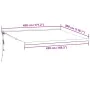 Toldo retráctil automático marrón 450x300 cm de , Toldos - Ref: Foro24-3215736, Precio: 723,51 €, Descuento: %