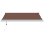 Toldo retráctil automático marrón 350x250 cm de , Toldos - Ref: Foro24-3215729, Precio: 876,27 €, Descuento: %