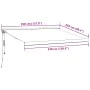 Toldo retráctil automático marrón 350x250 cm de , Toldos - Ref: Foro24-3215729, Precio: 876,27 €, Descuento: %