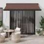 Toldo retráctil automático marrón 350x250 cm by , Awnings - Ref: Foro24-3215734, Price: 632,66 €, Discount: %