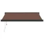 Toldo retráctil automático marrón 350x250 cm by , Awnings - Ref: Foro24-3215734, Price: 632,66 €, Discount: %