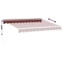 Automatisch einziehbare Markise mit burgunderroten LED-Leuchten 300x250 cm von , Markisen - Ref: Foro24-3214971, Preis: 487,9...