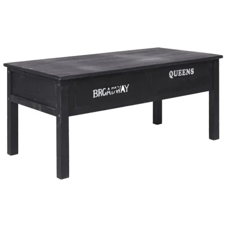 Black wooden coffee table 100x50x45 cm by , Coffee table - Ref: Foro24-284141, Price: 154,43 €, Discount: %
