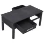 Black wooden coffee table 100x50x45 cm by , Coffee table - Ref: Foro24-284141, Price: 154,43 €, Discount: %