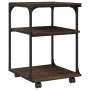 3-level brown oak printer holder 43x48x64 cm by , Printer supports - Ref: Foro24-842280, Price: 48,69 €, Discount: %