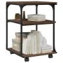 3-level brown oak printer holder 43x48x64 cm by , Printer supports - Ref: Foro24-842280, Price: 48,69 €, Discount: %
