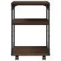 3-level brown oak printer holder 43x48x64 cm by , Printer supports - Ref: Foro24-842280, Price: 48,69 €, Discount: %