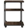 3-level brown oak printer holder 43x48x64 cm by , Printer supports - Ref: Foro24-842280, Price: 48,69 €, Discount: %