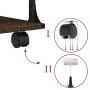 3-level brown oak printer holder 43x48x64 cm by , Printer supports - Ref: Foro24-842280, Price: 48,69 €, Discount: %