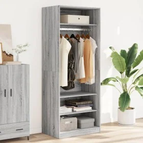 Sonoma grauer Holzwerkstoff Schrank 80x50x200 cm von , Kleiderschränke - Ref: Foro24-3307698, Preis: 133,85 €, Rabatt: %