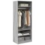 Sonoma gray engineered wood cabinet 80x50x200 cm by , Wardrobes - Ref: Foro24-3307698, Price: 133,85 €, Discount: %