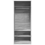 Sonoma gray engineered wood cabinet 80x50x200 cm by , Wardrobes - Ref: Foro24-3307698, Price: 133,85 €, Discount: %