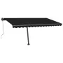 Automatic LED awning with anthracite gray wind sensor 450x350 cm by , Awnings - Ref: Foro24-3069854, Price: 747,21 €, Discoun...