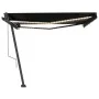 Automatic LED awning with anthracite gray wind sensor 450x350 cm by , Awnings - Ref: Foro24-3069854, Price: 747,21 €, Discoun...