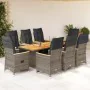 9-piece garden table and chairs and cushions synthetic rattan gray by , Garden sets - Ref: Foro24-3276974, Price: 1,00 €, Dis...