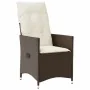 Set of 9 garden table and chairs and cushions PE rattan brown by , Garden sets - Ref: Foro24-3277243, Price: 1,00 €, Discount: %