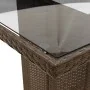 Set of 9 garden table and chairs and cushions PE rattan brown by , Garden sets - Ref: Foro24-3277243, Price: 1,00 €, Discount: %