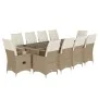 Set mit 11 Gartentisch und Stühlen und Kissen PE Rattan beige von , Gartensets - Ref: Foro24-3277248, Preis: 1,00 €, Rabatt: %
