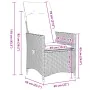 Set mit 11 Gartentisch und Stühlen und Kissen PE Rattan beige von , Gartensets - Ref: Foro24-3277248, Preis: 1,00 €, Rabatt: %