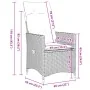 Set of 11 garden table and chairs and cushions PE rattan beige by , Garden sets - Ref: Foro24-3277248, Price: 1,00 €, Discoun...