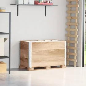 Collares de palets 3 unidades madera maciza de pino 100x50 cm by , Loading platforms and pallets - Ref: Foro24-3295370, Price...