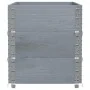 Collares de palets 3 uds madera maciza de pino gris 100x50 cm by , Loading platforms and pallets - Ref: Foro24-3295372, Price...