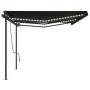 Automatic LED awning wind sensor anthracite gray 6x3.5 m by , Awnings - Ref: Foro24-3070294, Price: 1,00 €, Discount: %
