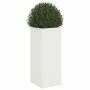 Pflanzgefäß aus weißem Stahl 32x29x75 cm von , Töpfe und Pflanzgefäße - Ref: Foro24-841572, Preis: 60,72 €, Rabatt: %