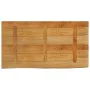 Tischplatte Kante Natur, Griff aus Massivholz 120x60x3,8 cm von , Tischplatten - Ref: Foro24-370600, Preis: 144,39 €, Rabatt: %