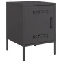 Nachttisch aus schwarzem Stahl 36x39x50,5 cm von , Nachttische - Ref: Foro24-842910, Preis: 52,19 €, Rabatt: %