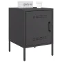 Nachttisch aus schwarzem Stahl 36x39x50,5 cm von , Nachttische - Ref: Foro24-842910, Preis: 52,19 €, Rabatt: %