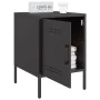 Nachttisch aus schwarzem Stahl 36x39x50,5 cm von , Nachttische - Ref: Foro24-842910, Preis: 52,19 €, Rabatt: %