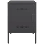 Nachttisch aus schwarzem Stahl 36x39x50,5 cm von , Nachttische - Ref: Foro24-842910, Preis: 52,19 €, Rabatt: %