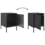 Nachttisch aus schwarzem Stahl 36x39x50,5 cm von , Nachttische - Ref: Foro24-842910, Preis: 52,19 €, Rabatt: %