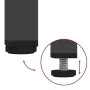 Black steel bedside table 36x39x50.5 cm by , Nightstands - Ref: Foro24-842910, Price: 52,19 €, Discount: %