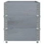 Solid pine wood planter gray 100x50 cm by , Pots and planters - Ref: Foro24-3295429, Price: 108,78 €, Discount: %
