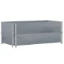 Solid pine wood planter gray 100x50 cm by , Pots and planters - Ref: Foro24-3295393, Price: 71,09 €, Discount: %