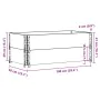 Pflanzgefäß aus massivem Kiefernholz grau 100x50 cm von , Töpfe und Pflanzgefäße - Ref: Foro24-3295393, Preis: 71,09 €, Rabat...