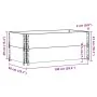 Solid pine wood planter gray 100x50 cm by , Pots and planters - Ref: Foro24-3295393, Price: 71,09 €, Discount: %