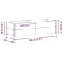 Pflanzgefäß aus massivem Kiefernholz schwarz 150x50 cm von , Töpfe und Pflanzgefäße - Ref: Foro24-3295408, Preis: 87,00 €, Ra...
