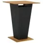 High garden table and stools 3 pieces and cushions PE rattan black by , Garden sets - Ref: Foro24-3261480, Price: 314,41 €, D...