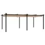 Cenador de jardín con techo retráctil taupe 3x6 m de , Carpas y cenadores - Ref: Foro24-3217063, Precio: 697,58 €, Descuento: %
