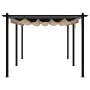 Garden gazebo with retractable taupe roof 3x6 m by , Tents and gazebos - Ref: Foro24-3217063, Price: 711,03 €, Discount: %