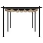 Gartenpavillon mit einziehbarem taupefarbenem Dach 3x6 m von , Zelte und Pavillons - Ref: Foro24-3217063, Preis: 711,03 €, Ra...