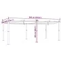 Gartenpavillon mit einziehbarem taupefarbenem Dach 3x6 m von , Zelte und Pavillons - Ref: Foro24-3217063, Preis: 711,03 €, Ra...